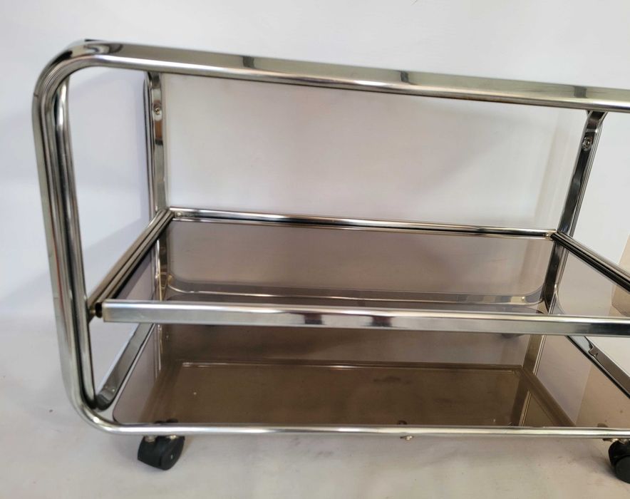 bauhaus stolik chromowany Huwa-Spiegel Pasol 88x45 h 55