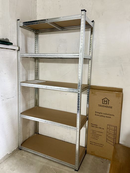 Стелаж металевий(180×90×40 см) 5 полиць