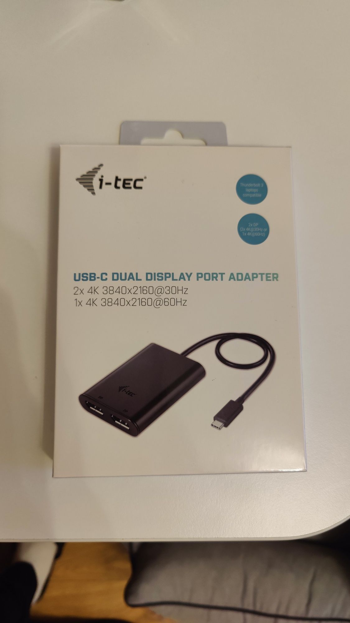 i-tec USB-C Dual Display Port Video Adapter 2x Display Port 4K