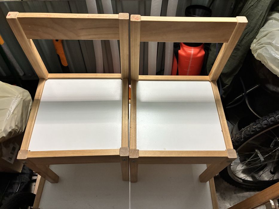 IKEA LATT Stolik dziecięcy i 2 krzesła DREWNO ZESTAW