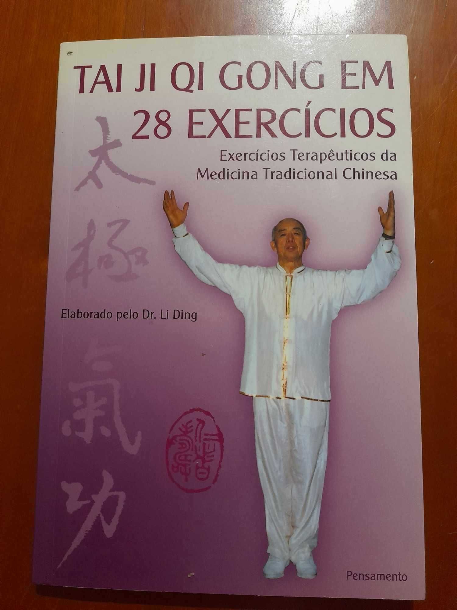 Livro Tai ji Qi Gong 28 exercícios dr Li Ding medicina chinesa