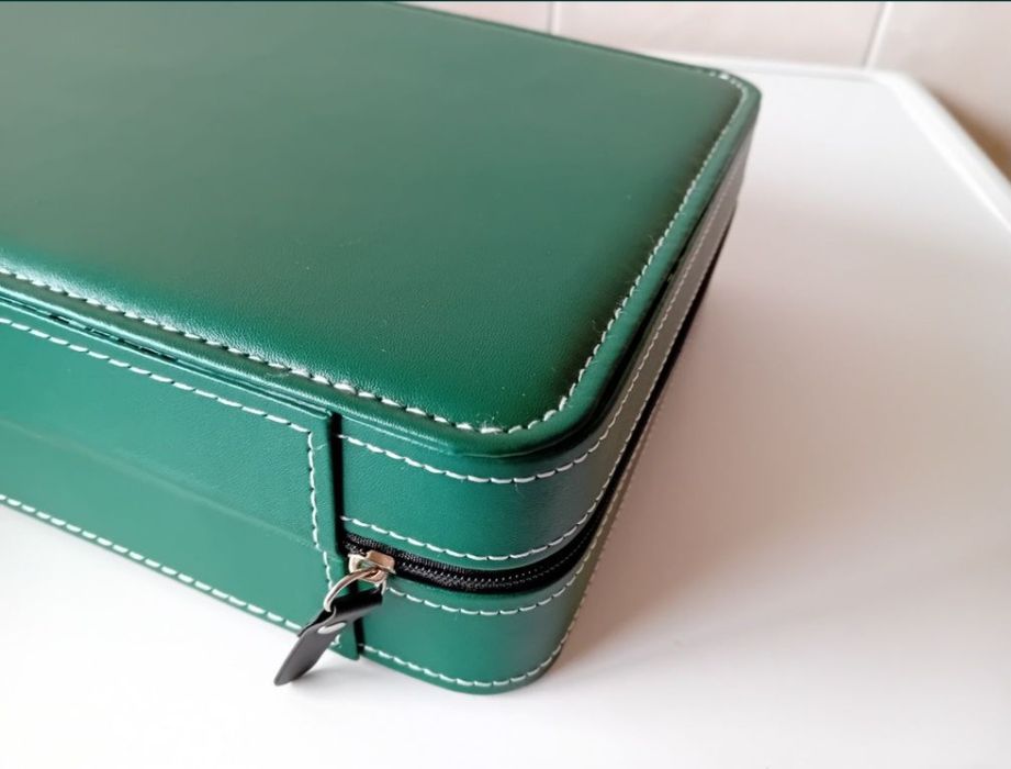 Caixa Estojo 10 Relógios Seiko Omega Cauny Breitling Tissot Iwc Oris