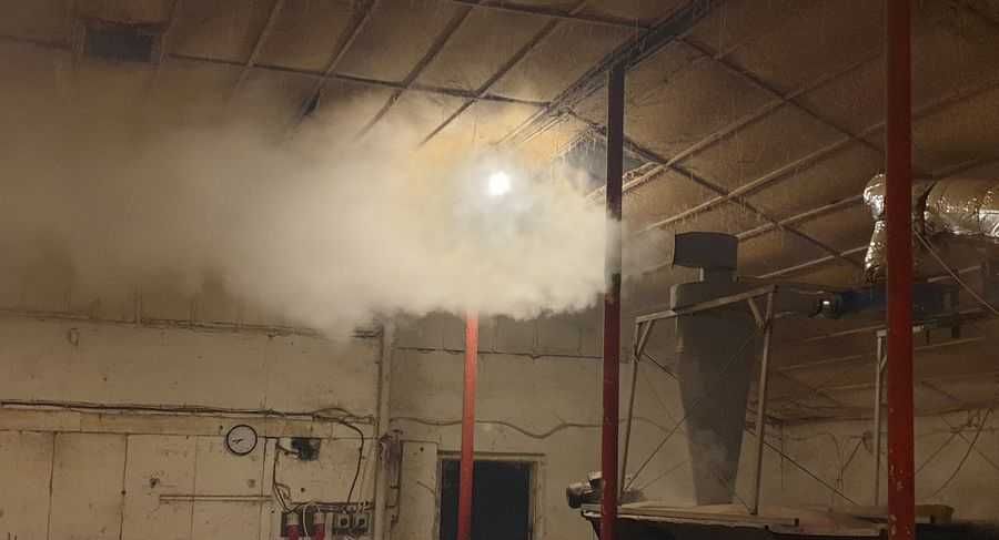 suszarnia trocin na gaz ogrzewany podajnik ślimakowy +peleciarka 7,5kW