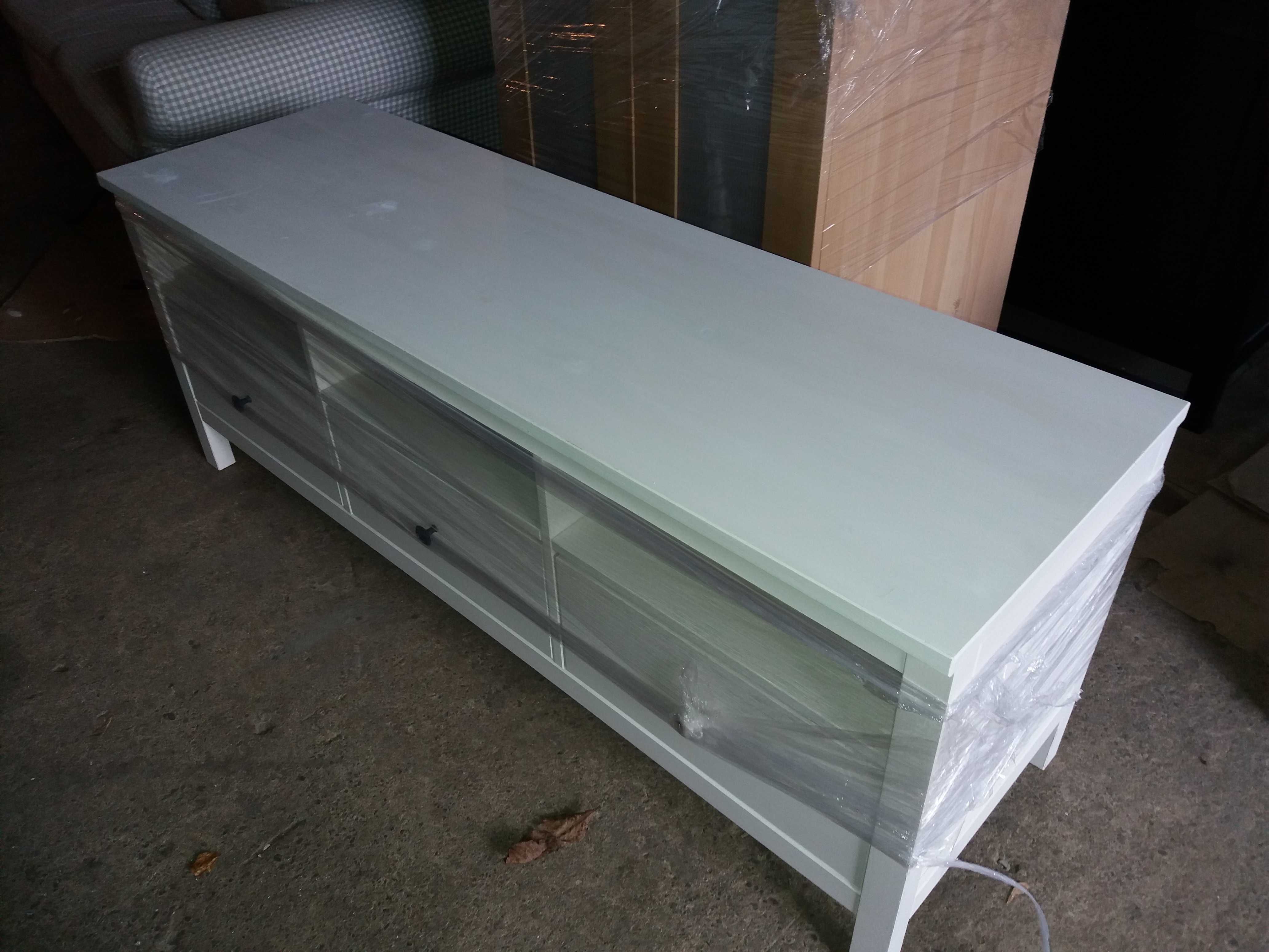 IKEA Hemnes komoda-szafka RTV, biała,wym,148x46x57cm- dowóz gratis