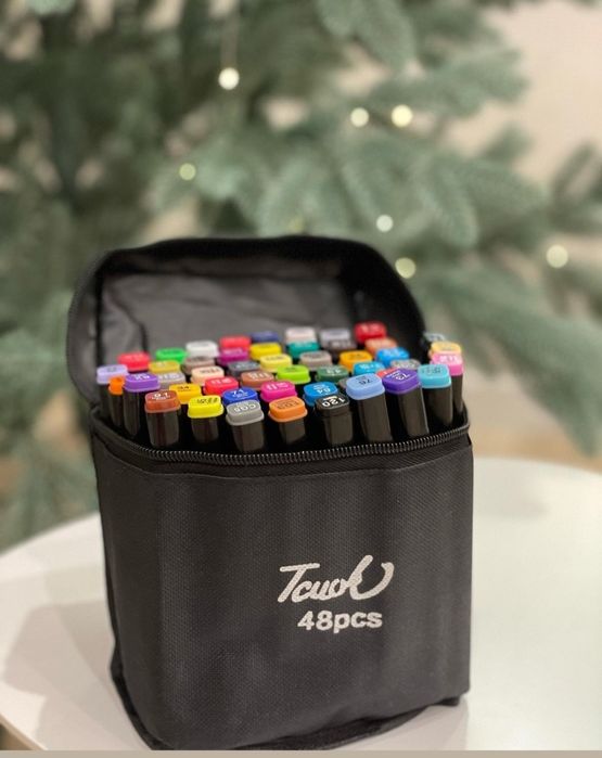 Набір маркерів скетч фломастери 36 ,48 шт, 60шт, 80, 120, 168 , 262