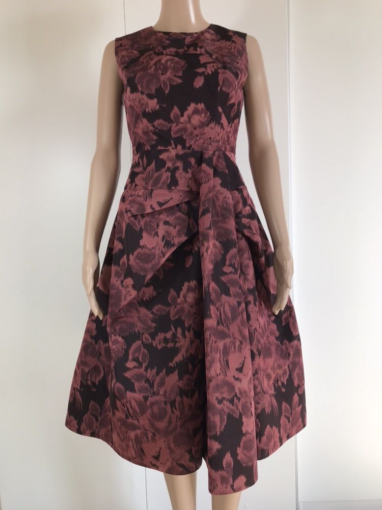 Pianoforte by MaxMara nowa sukienka z jedwabnej tafty, ślub gala 34