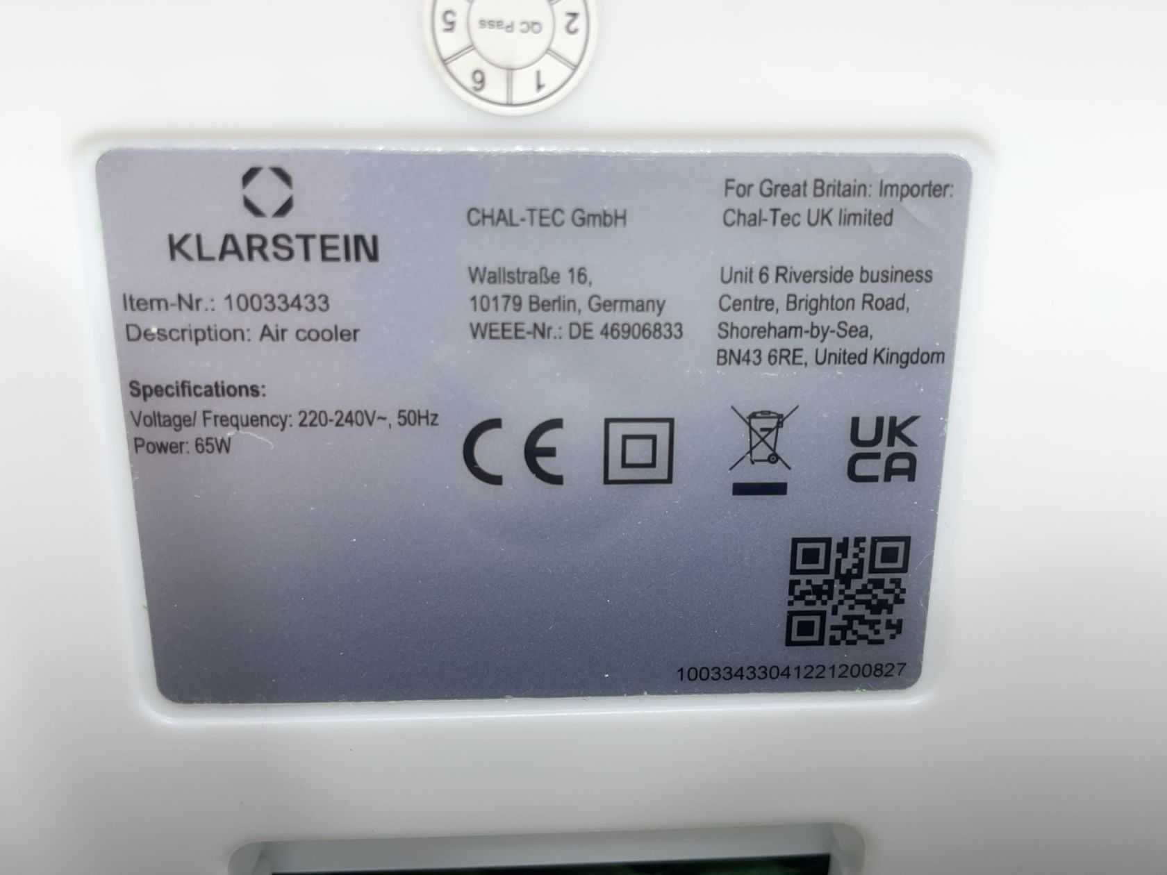 Мині-кондиціонер 4 в 1 Klarstein IceWind Plus