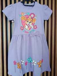 Nowa sukienka dla dziewczynki Psi Patrol 104/110 fioletowa