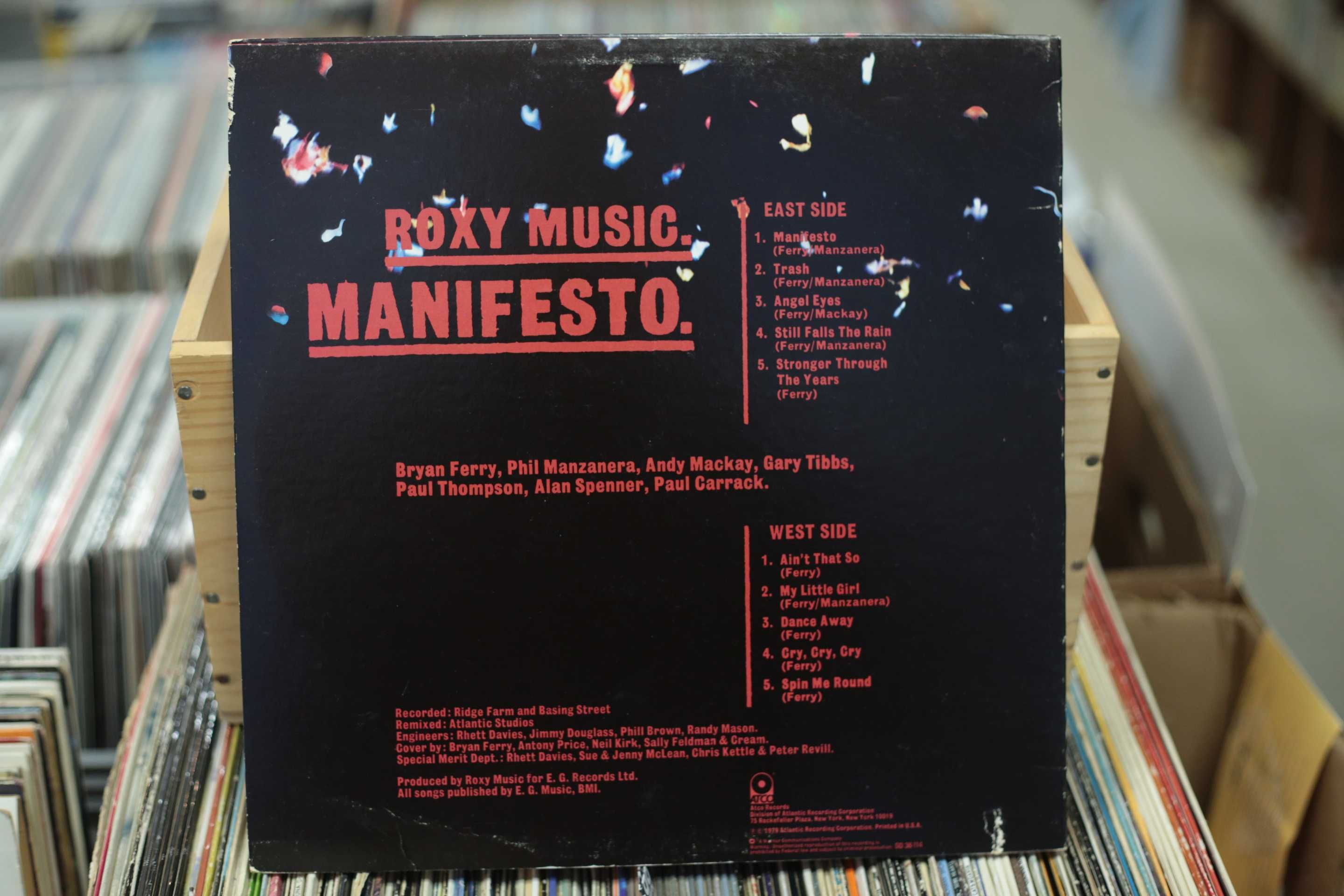 LP winyl ROXY MUSIC Manifesto USA ex