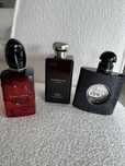 Flakony po perfumach YSL Opium Giorgio Armani Jo Malone