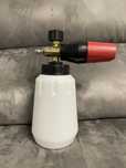 Kit pistola pressao agua + 5 bicos + canon foam