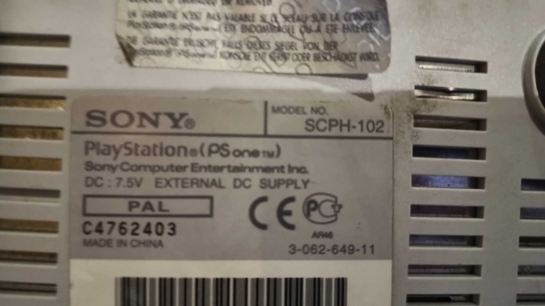 Playstation One PS1, sprawna, bez lasera SCPH-102