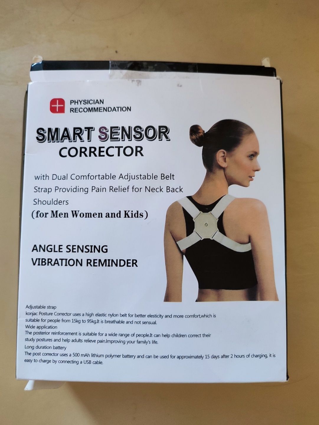 Корсет для спини Smart Sensor Corrector, Ортопедичний коректор постави