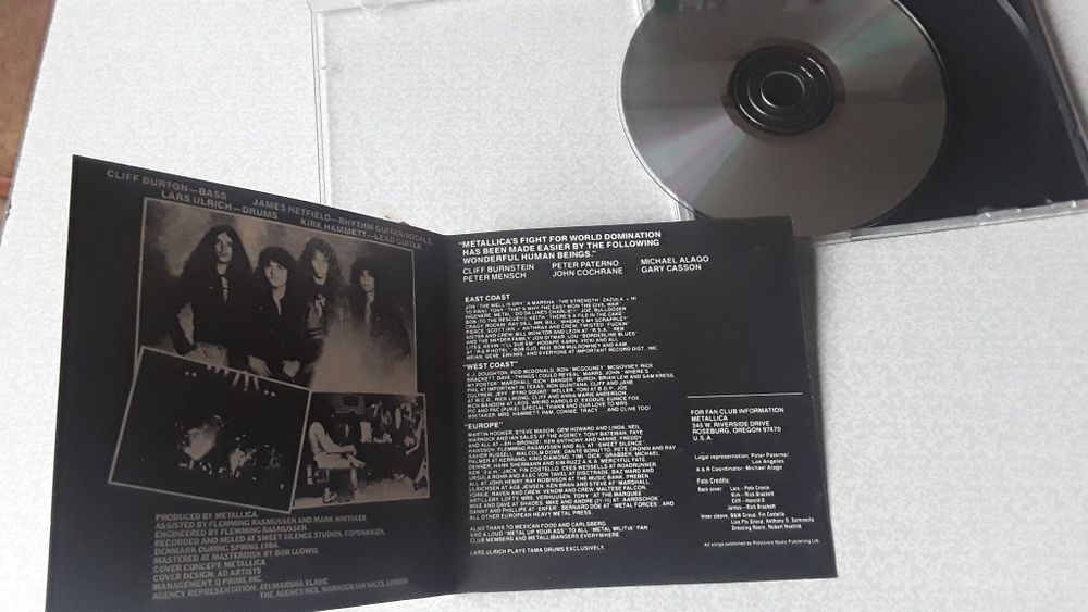 CD Metallica Ride the lightning