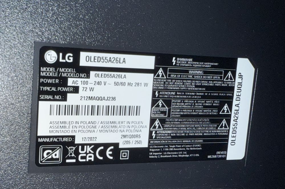 SMART TV LG OLED 55 polegadas