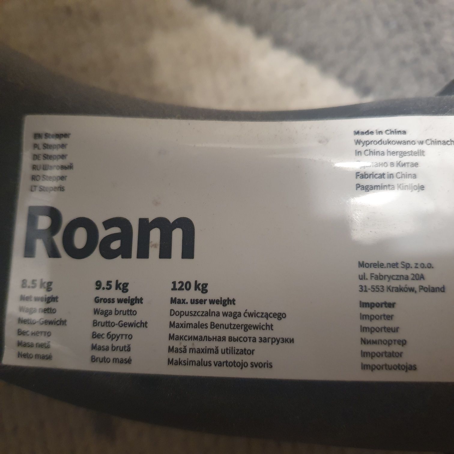 Stepper Zipro prosty skośny roam