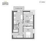 2к  квартира 61 м/кв