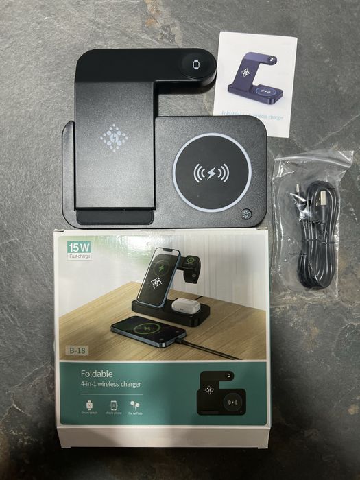 Бездротова зарядка 4 in 1