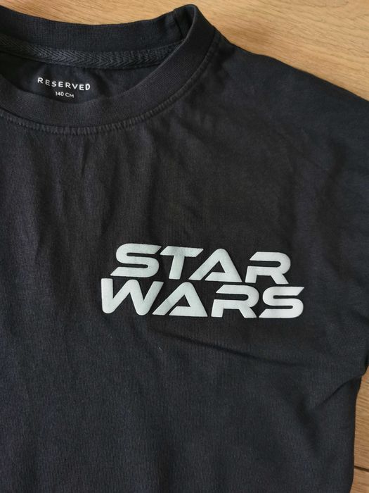 Koszulka Reserved 140 Star Wars, z długim rękawem, stalowa szarość