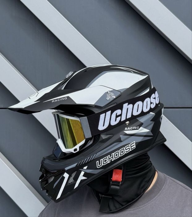 Мотошолом з окулярами, шлем, для ендуро , хард, для квадроцикла шолом