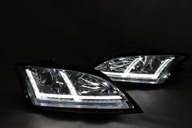 Lampy reflektory przednie przód AUDI TT 8j 06-10 H7 LED BAR NEON IGŁA