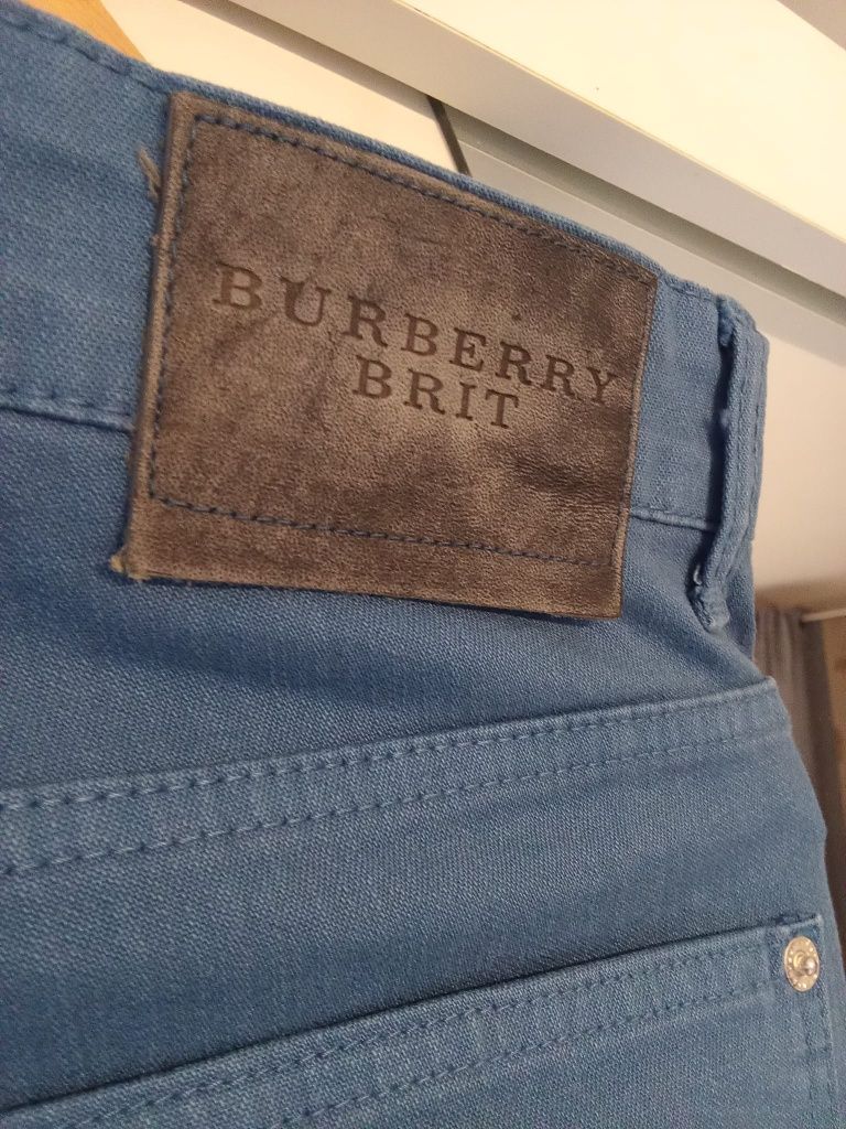 Nowe piękne jeansy męskie burberry brit