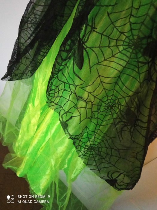 Damski strój kostium karnawałowy dla dorosłego czarownica kapelusz