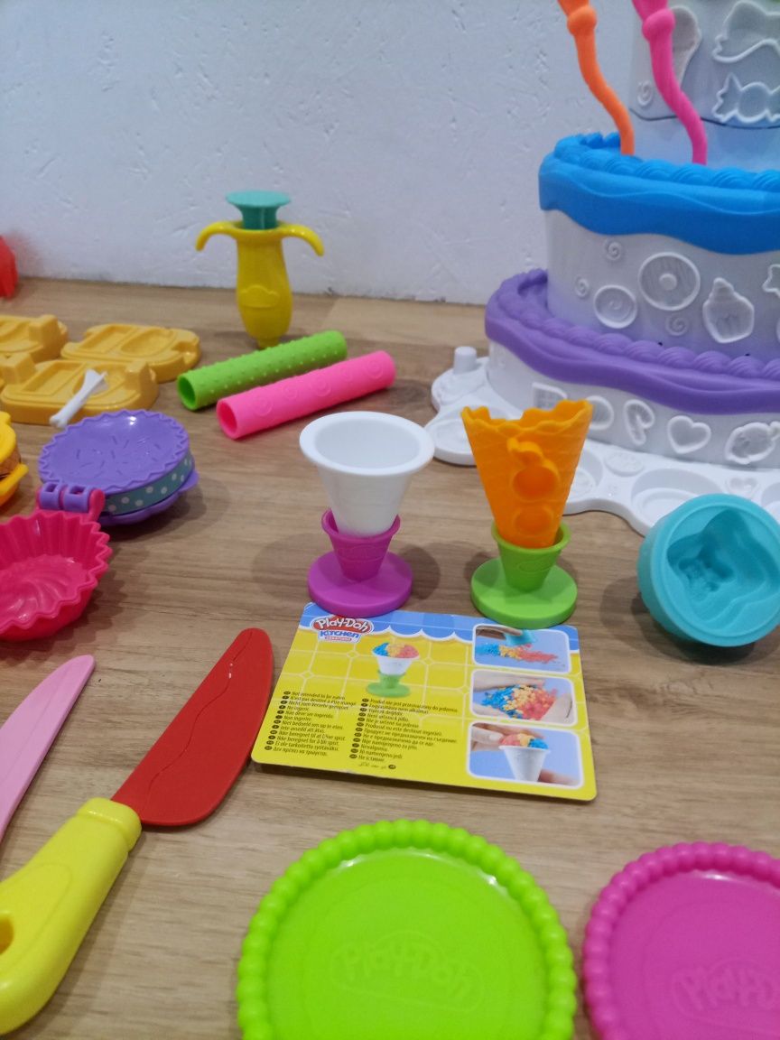 Play doh ciastolina zestaw tort i lodziarnia