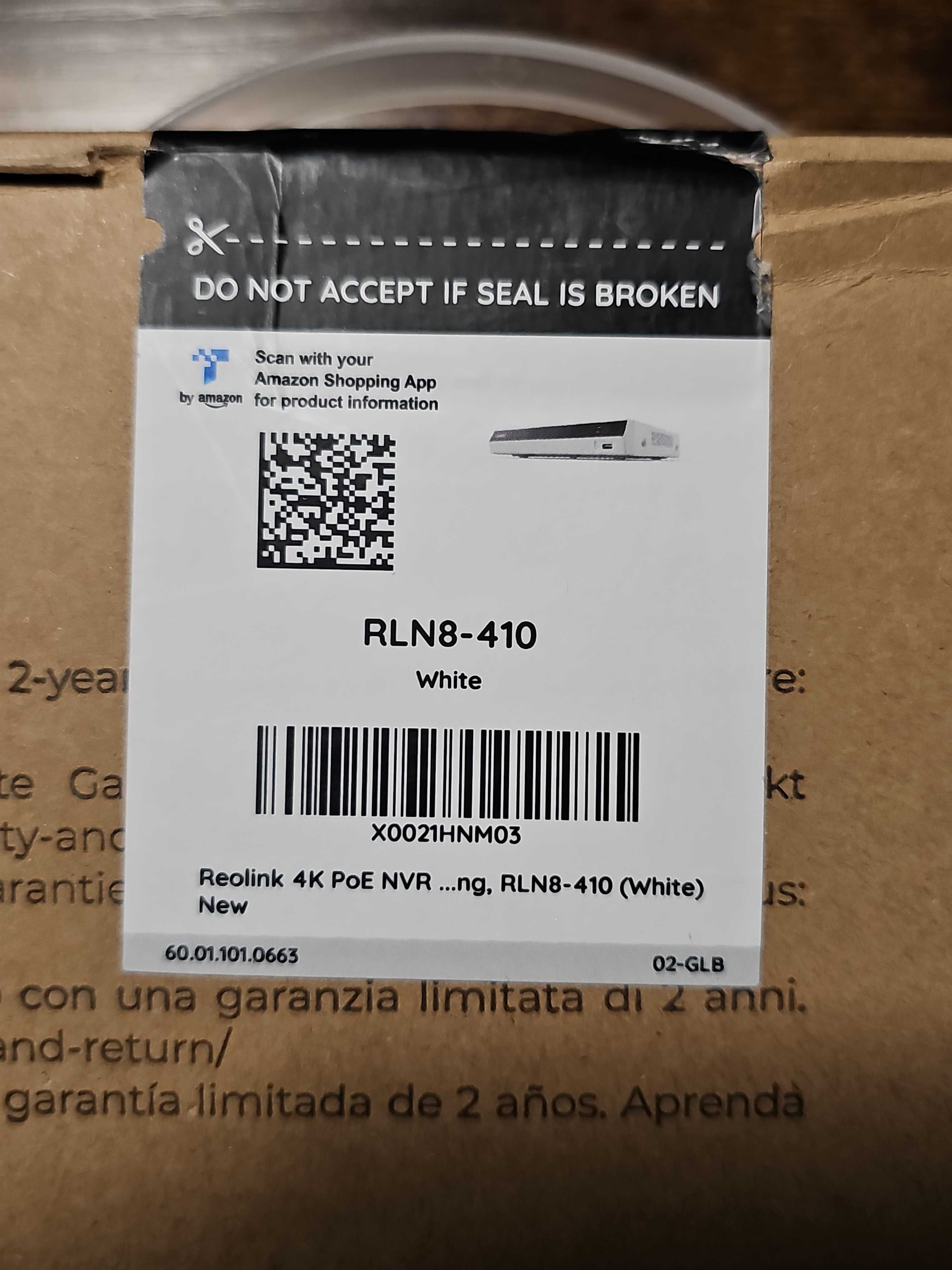 Reolink 4K PoE NVR 8-kanałowy Zestaw kamer do monitoringu