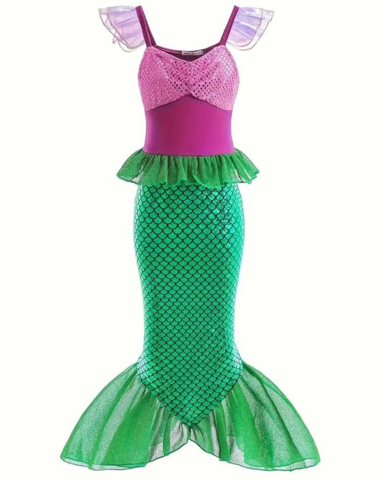 Nowy strój Syrenka Ariel Arielka, r. 110 bal przebranie