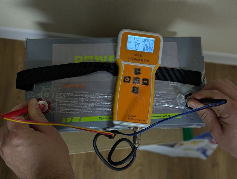 Акумулятор 12v lifepo4 100Ah POWERWIN 1280Wh по факту більше 115Ah