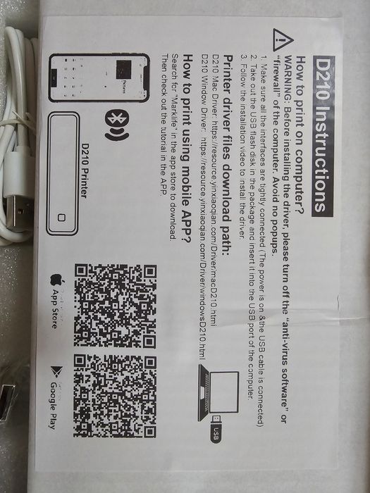 Thermal mini printer A4 Mark Life tattoo