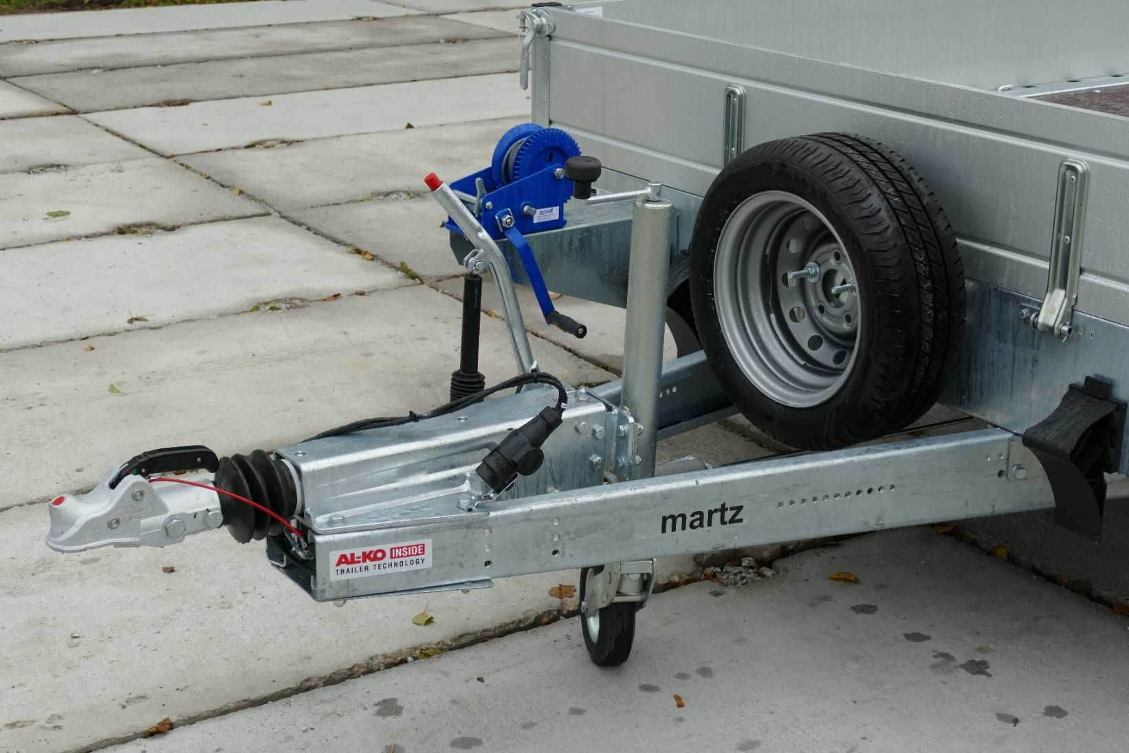 Przyczepa laweta platforma Martz GT Plateau 500/3 Burty Alu DMC 3500kg
