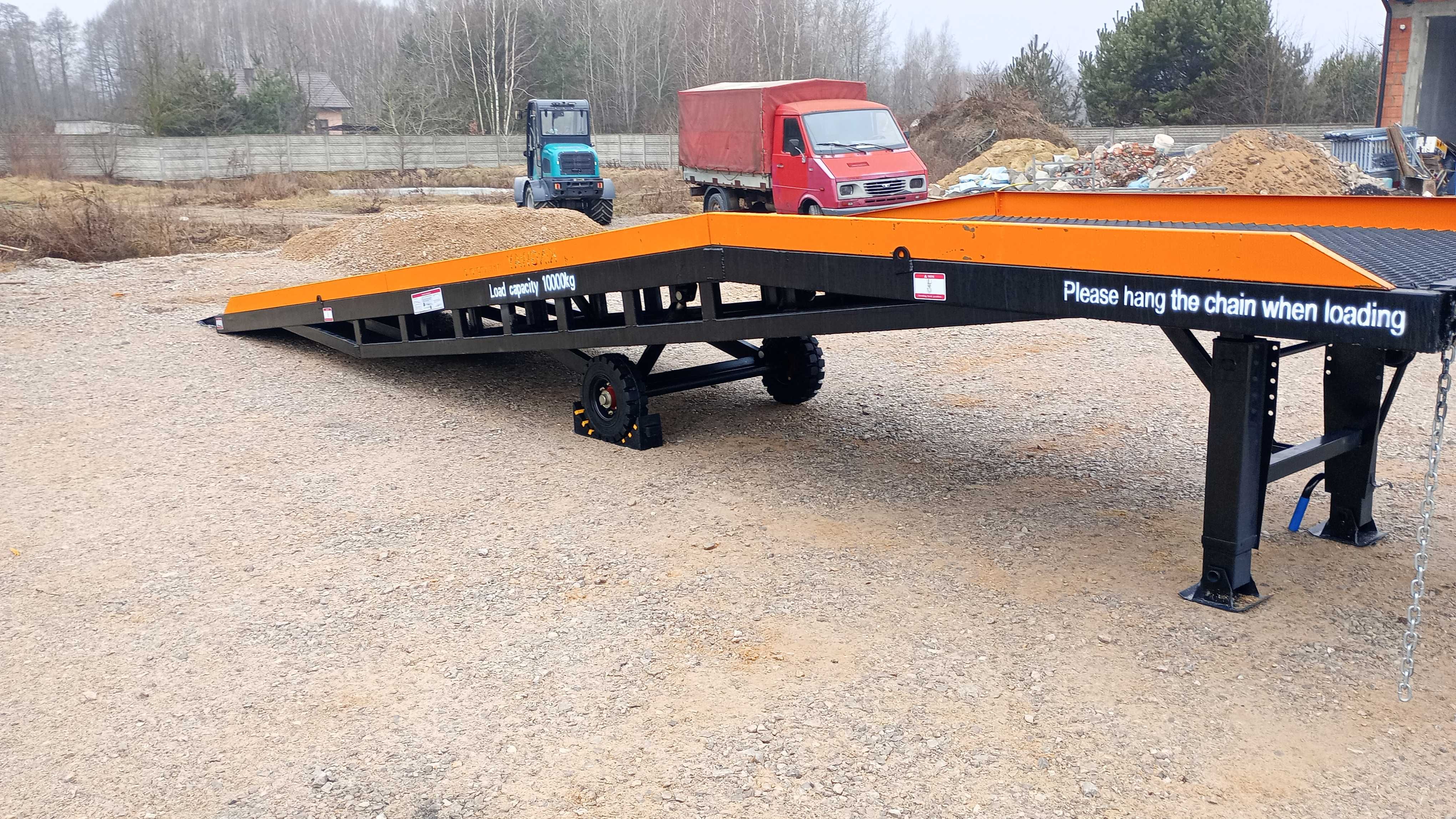 Mobilna rampa , platforma najazd do kontenera 10 ton