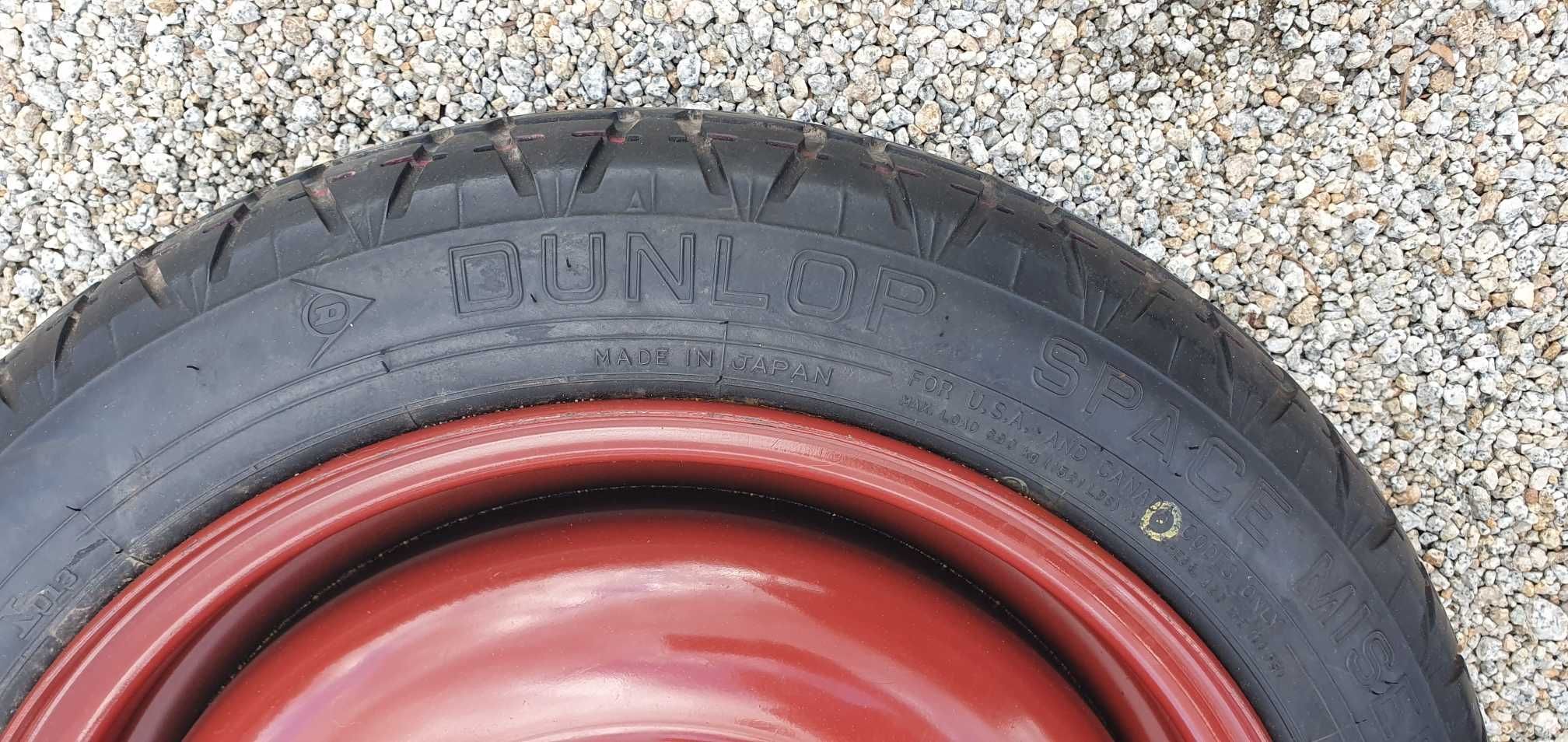 Koło Dojazdowe - HONDA 4x100 , et-45 , ot-54,1  DUNLOP - R15/125/70