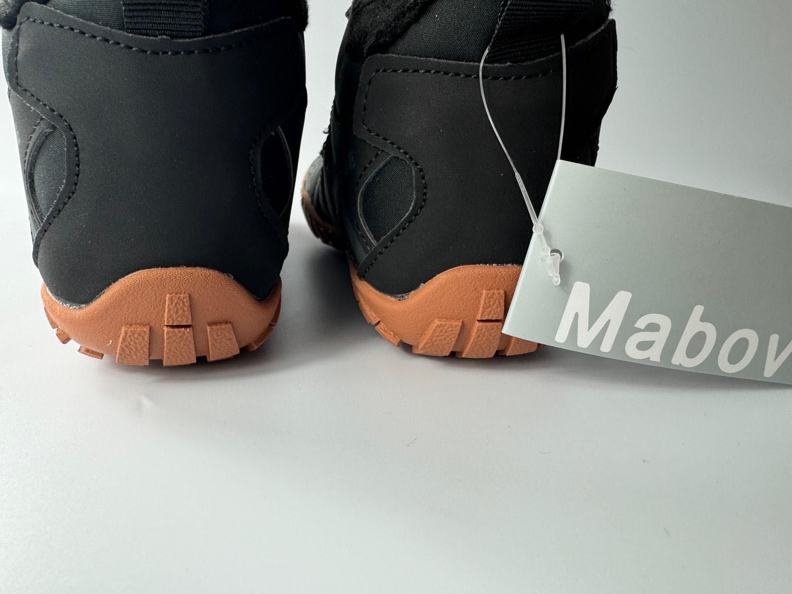 BUTY DZIECIĘCE unisex ocieplane elastyczne czarne 32 / 21,5 cm