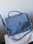 Furla oryginalna torebka skóra Soffiano Baby Blue premium A 4