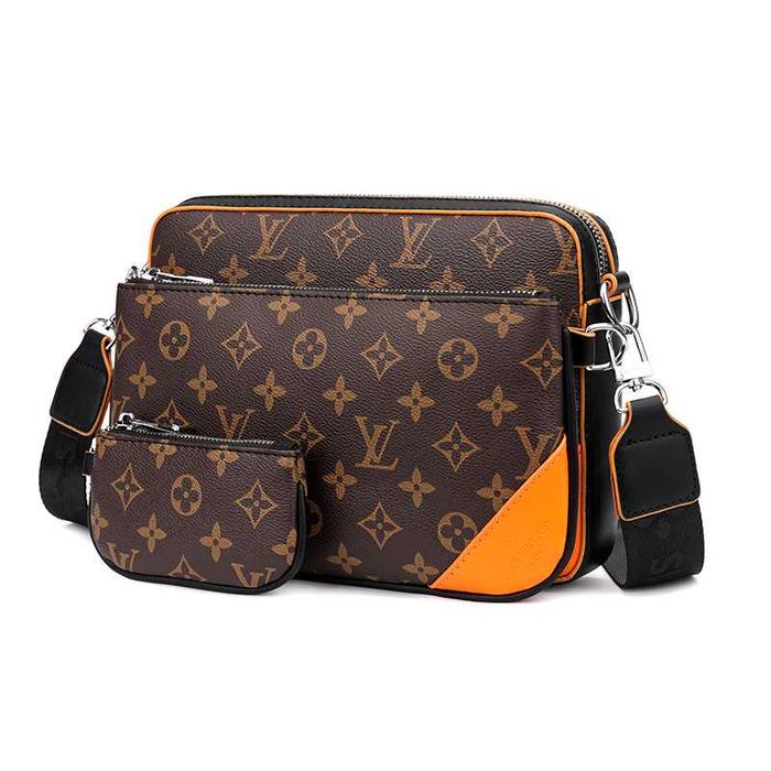Сумка Мессенджер через плече LV - LOUIS VUITTON - коричнева монограм