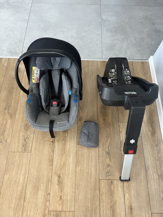 Ultra Lekki fotelik Aviomaut Pixel grey z bazą ISOFIX