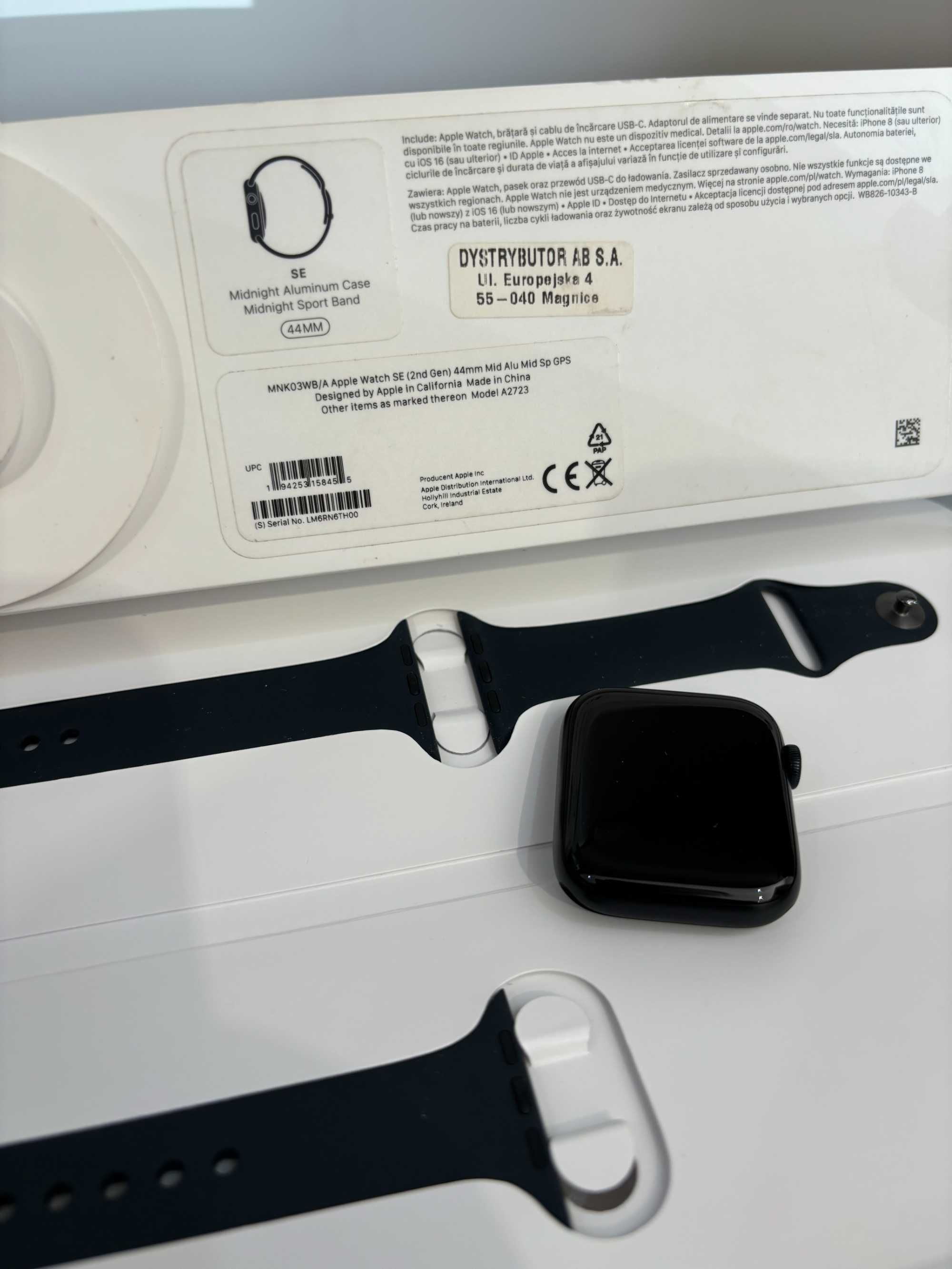 Jak Nowy! Apple Watch SE2 44MM A2723 !! Lombard Halo Gsm