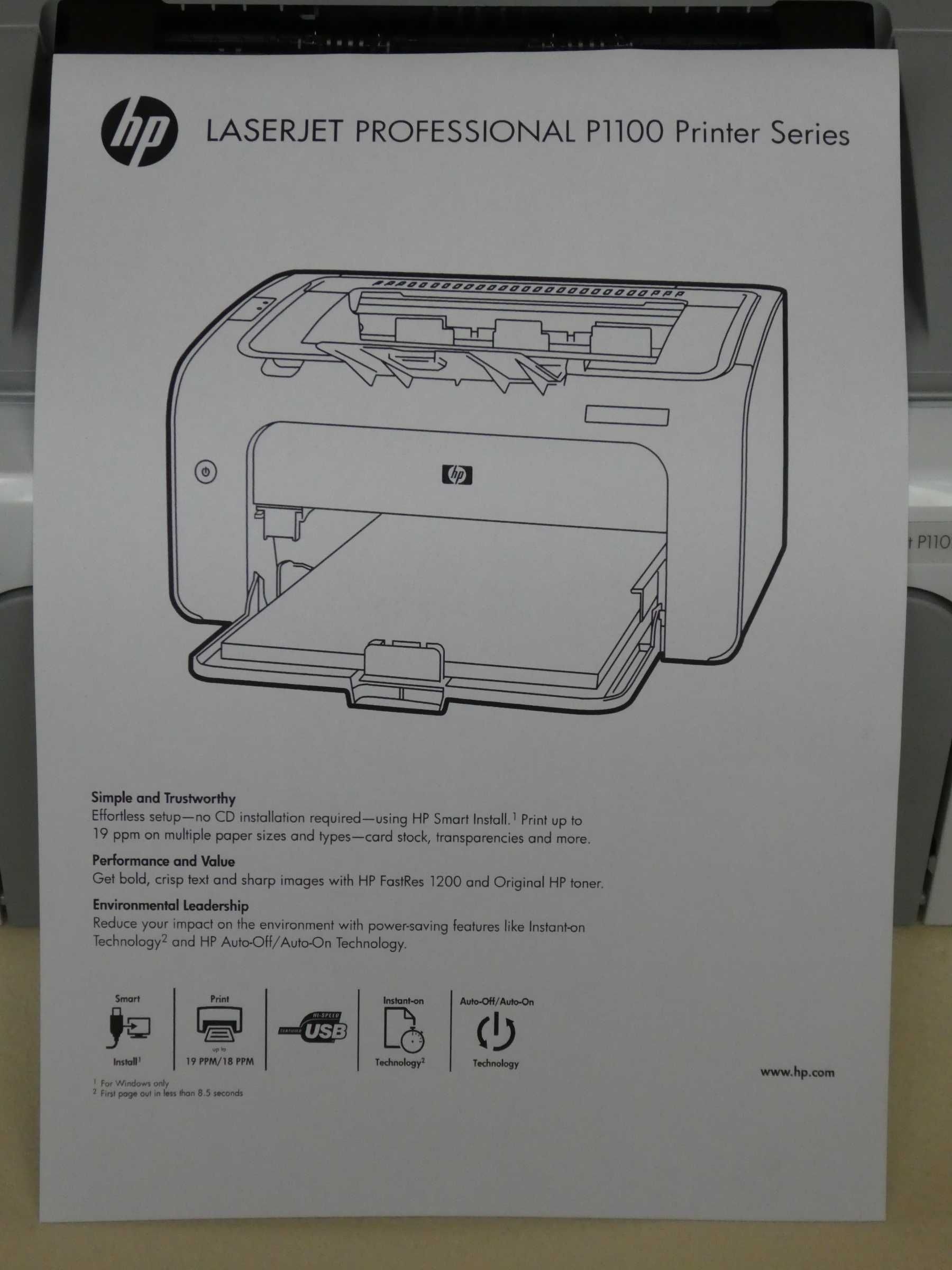 Tania i mała drukarka laserowa HP P1005 na tanie tonery