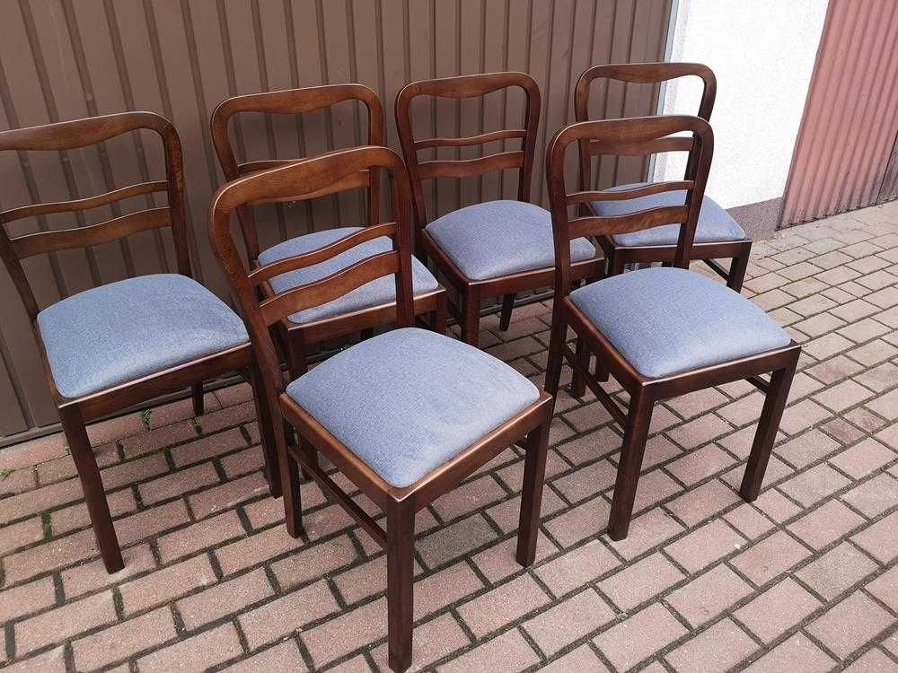 Krzesła ART-DECO Stare Antyk Komplet 6 Sztuk Po Renowacji Okazja.