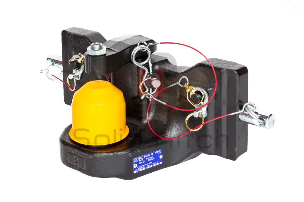 Zaczep kulowy K80 Oryginał Rockinger, Massey, Fendt, John Deere 390mm