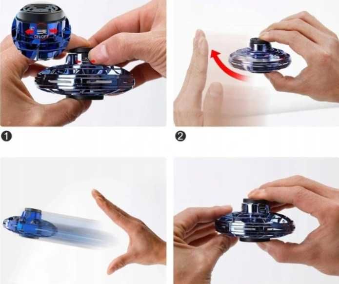 Flynova latający Fidget Spinner Dron Ufo LED