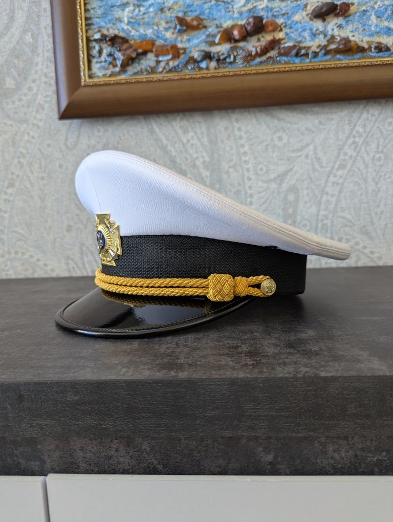 Кашкет парадний офіцерський ЗСУ,кепка військова,командиру