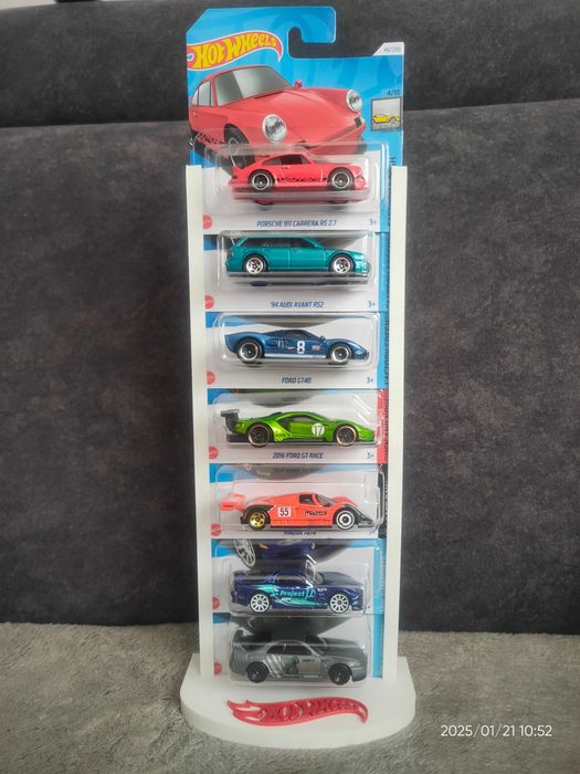 Stojak ,ekspozytor na karty Hot Wheels - biały