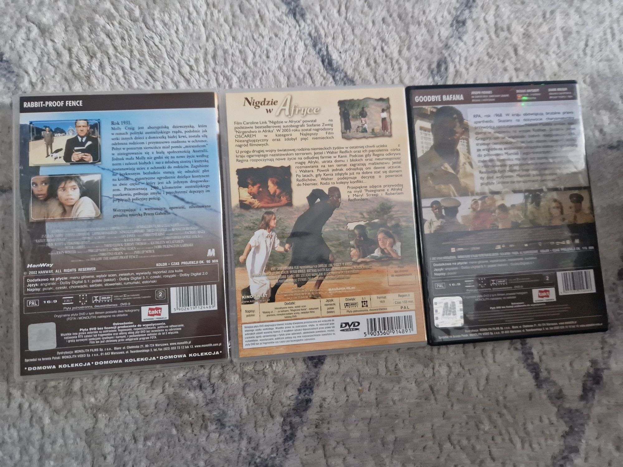 Film dvd Nigdzie w Afryce, Polowanie na króliki, Goodbye bafana