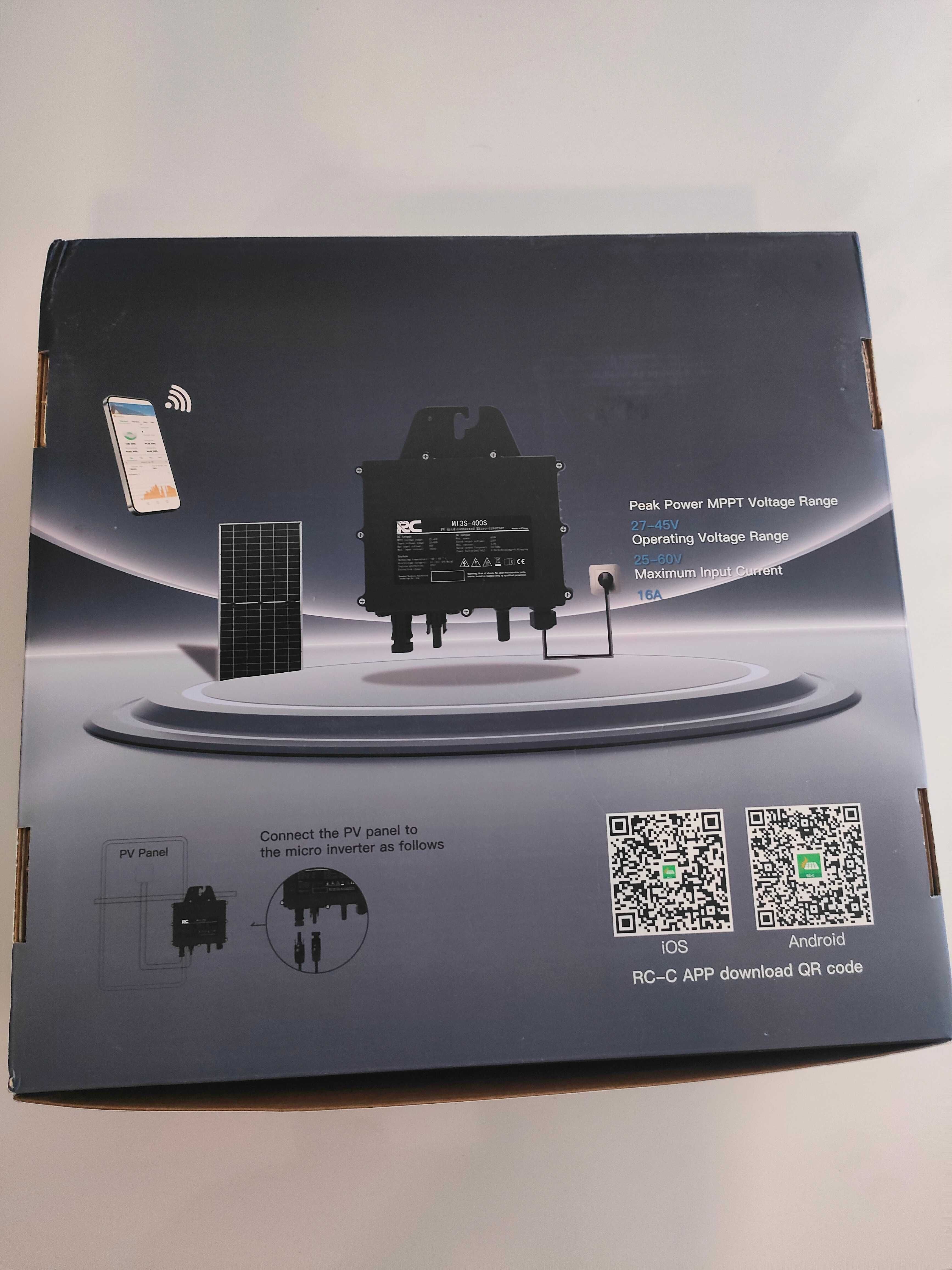 Micro inversor painel fotovoltaico 400w