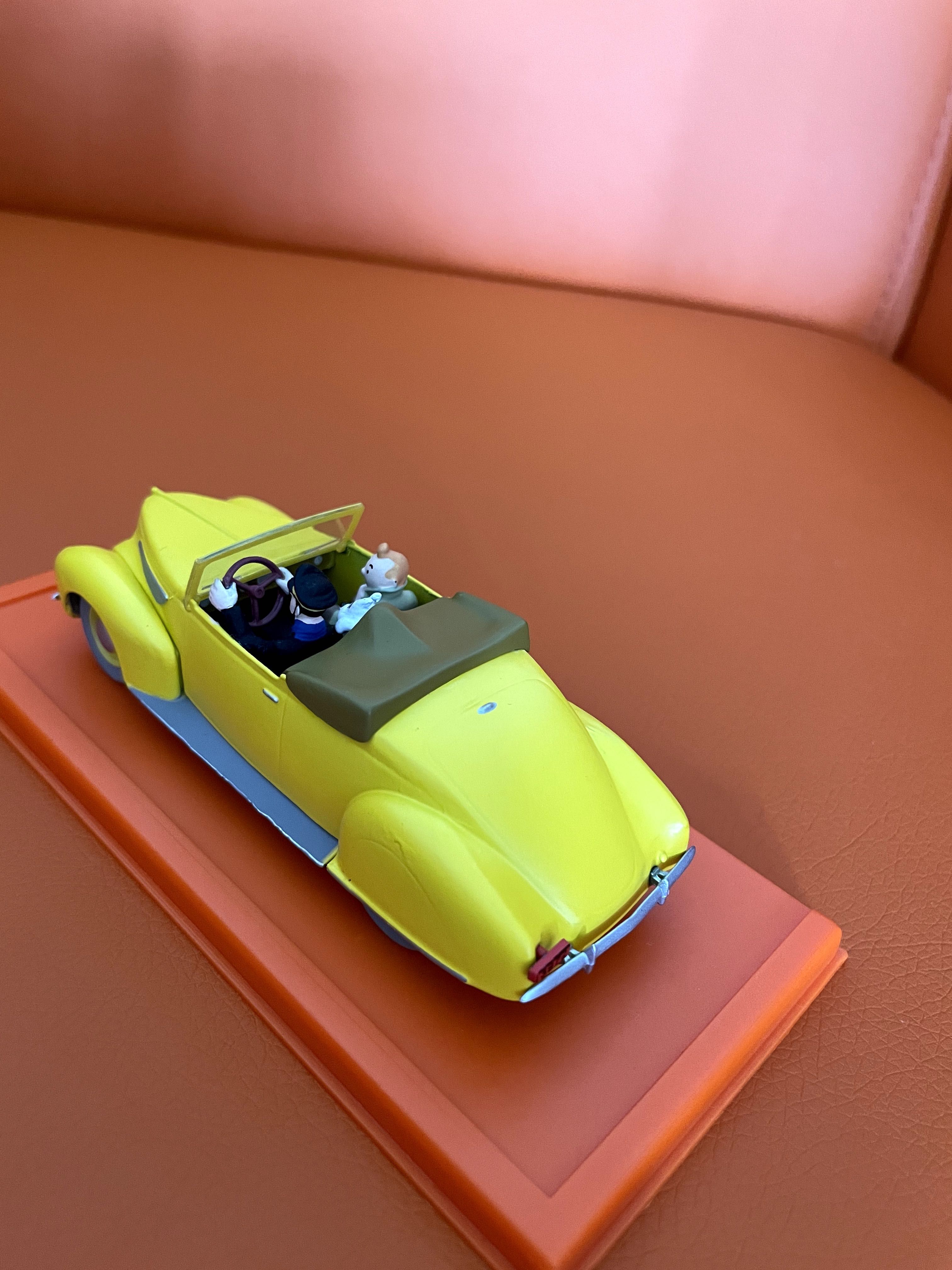 Carro miniatura de coleção Tintin com certificado