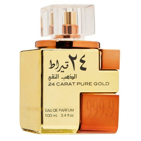 Lattafa Perfumes 24 Carat Pure Gold EDP Unisex Wyrazisty Zapach 100 ml